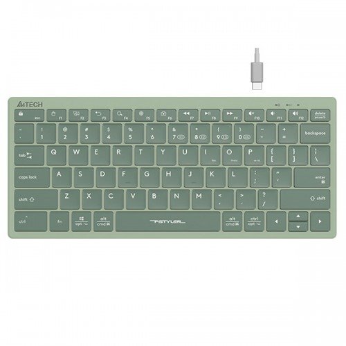 A4TECH Wireless Keyboard Fstyler FBX51C Rechargeable Bluetooth & 2.4G