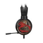 A4tech Gaming G650S USB Dazzling Orange Light Headphone Black - Image 2