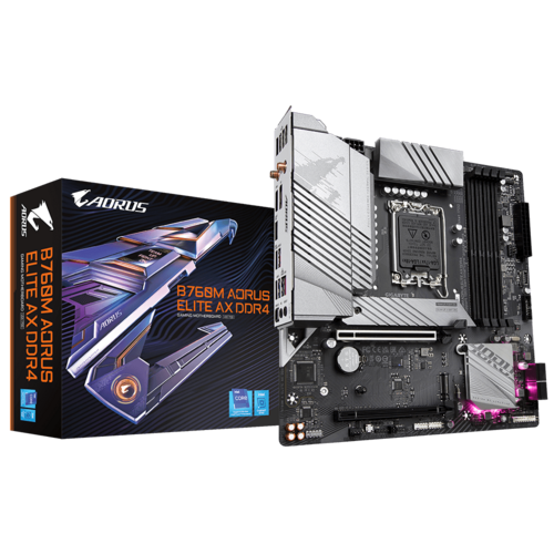 GIGABYTE B760M AORUS ELITE AX DDR4 14th & 13th Gen mATX Motherboard