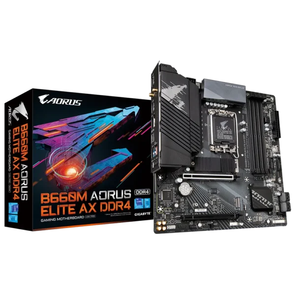 GIGABYTE B660M AORUS ELITE AX DDR4 Micro ATX Motherboard