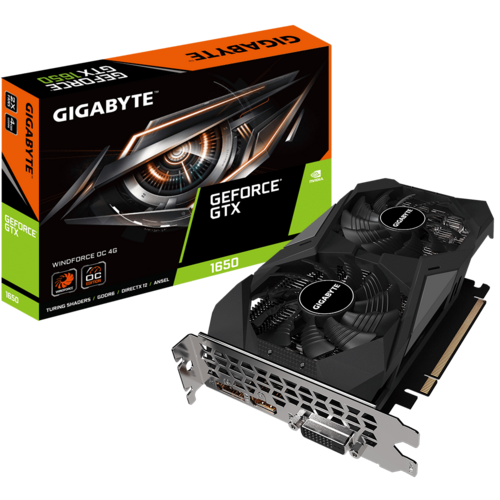 Gigabyte OC 4G Graphics Card GeForce GTX 1650 D6 WINDFORCE