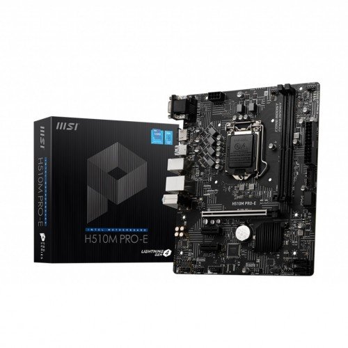 MSI PRO-E H510M Intel 10th Gen and 11th Gen Micro-ATX Motherboard