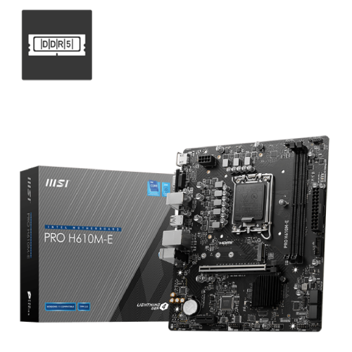 MSI PRO H610M-E DDR4 mATX Motherboard