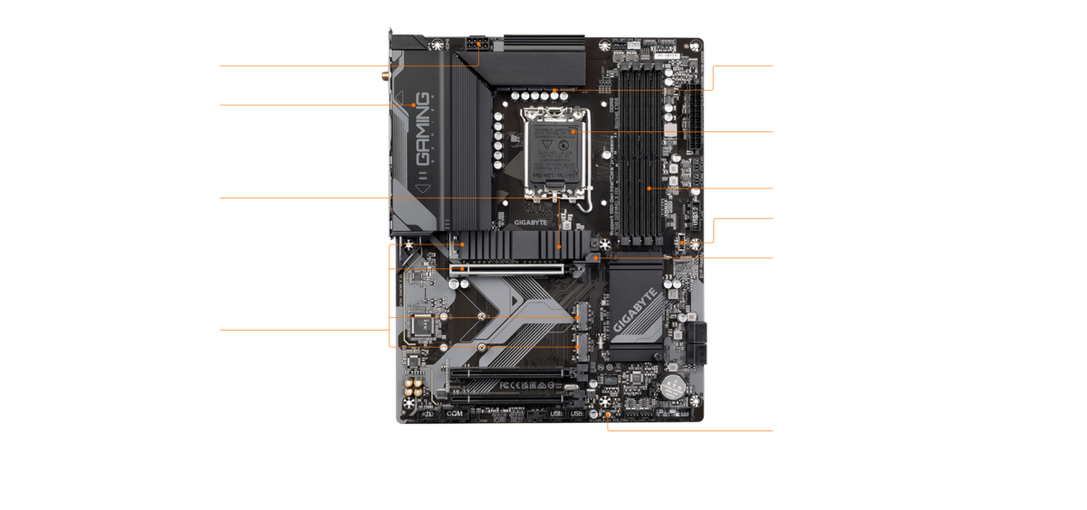 GIGABYTE B760 GAMING X AX ATX Motherboard - Image 4