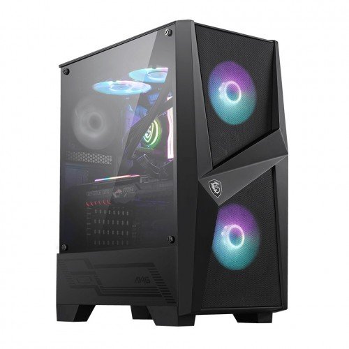 MSI MAG FORGE 100R TG MID TOWER ARGB  Gaming Case Black