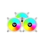 Value-Top CR10-W1298ARGB White Color 12CM 3PCS Ring Light ARGB Fan Kit