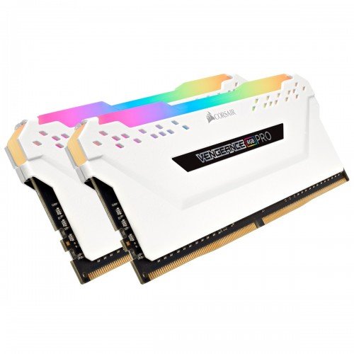 Corsair VENGEANCE RGB PRO C16 3200MHz 16GB (2 x 8GB) DDR4 RAM Kit White