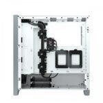 Corsair iCUE 4000X RGB Tempered Glass Mid-Tower ATX Casing (White) - Image 4
