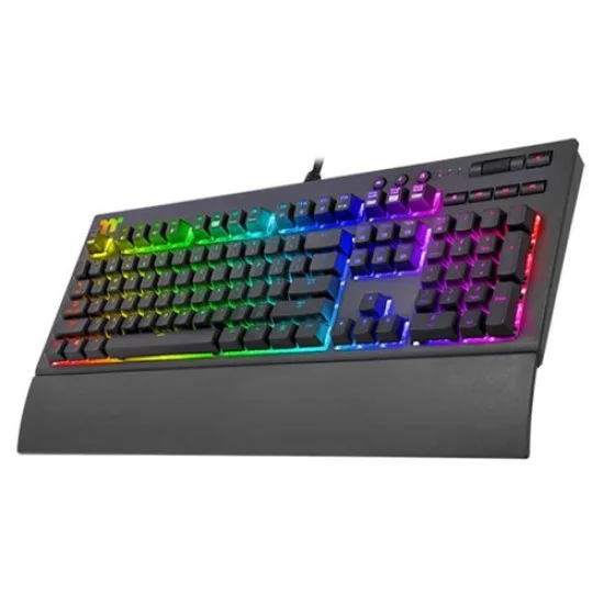 Thermaltake TT Premium X1 RGB Cherry MX Silver Keyboard Black