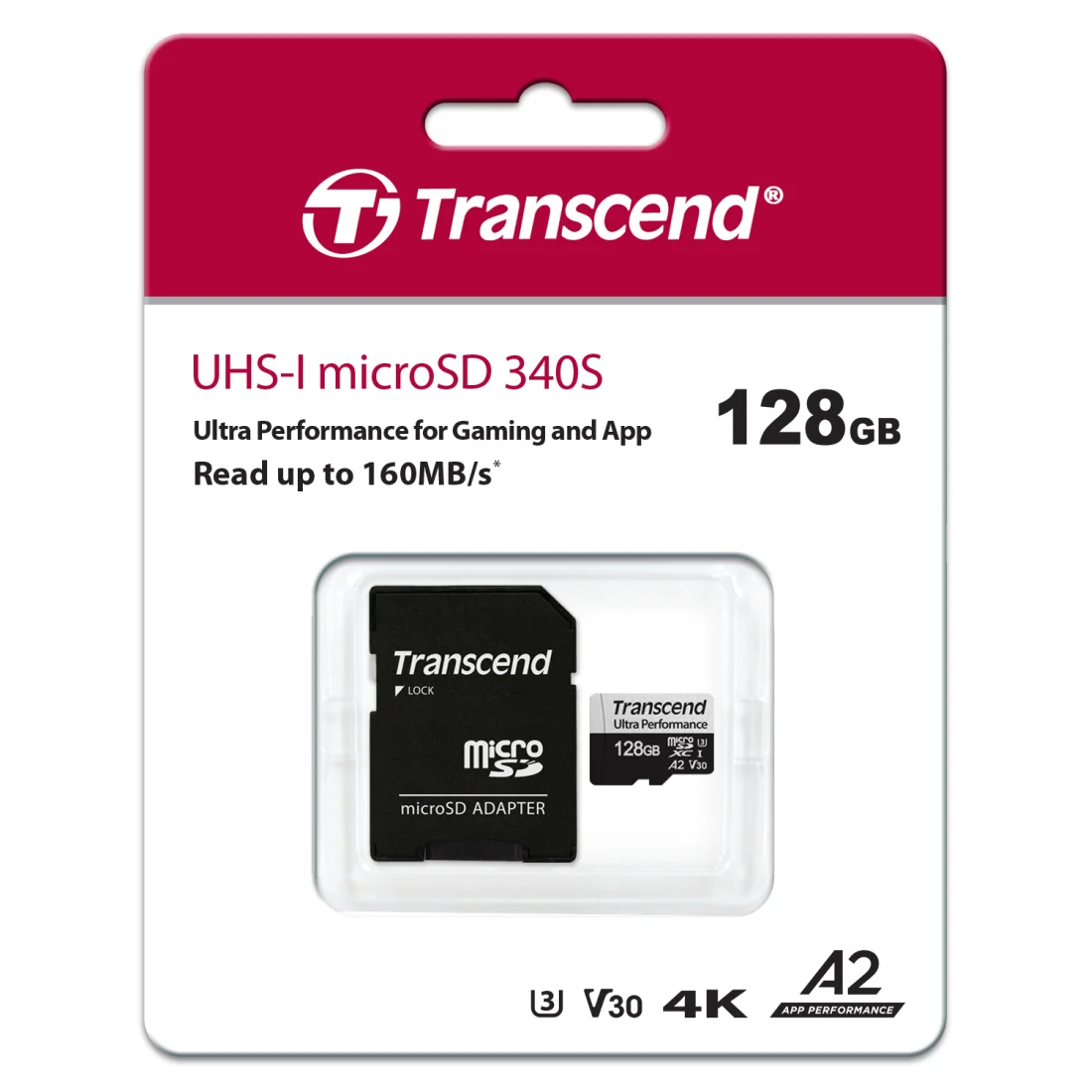 Transcend 128GB 340S UHS-I Ultra Performance MicroSD Memory Card Transcend 128GB 340S UHS-I Ultra Performance MicroSD Memory Card - Image 1