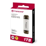 Transcend 1TB ESD310S Type C Portable SSD Silver