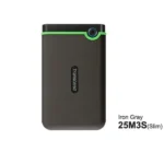 Transcend 4TB StoreJet 25M3S Portable Hard Disk Drive (HDD) Iron Gray Slim - Image 2