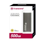 Transcend 500GB ESD265C Type C Portable SSD Iron Gray