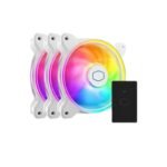 Cooler Master MasterFan MF120 Halo² 120mm ARGB 3-in-1 Case Fan (white)