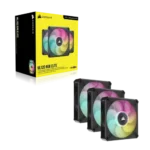 Corsair iCUE ML120 RGB ELITE Premium 120mm PWM Magnetic Levitation Fan Triple Fan Kit with iCUE Lighting Node CORE - Image 3