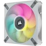 Corsair iCUE ML120 RGB ELITE Premium 120mm PWM Magnetic Levitation Fan White Triple Fan Kit with iCUE Lighting Node CORE - Image 3