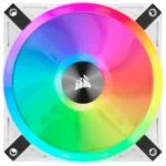 Corsair iCUE QL120 RGB 120mm PWM White Case Fan Triple Fan Kit with Lighting Node CORE - Image 4