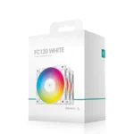 DeepCool FC120 WHITE 3-in-1 Performance 120mm ARGB PWM Case Fan - Image 5