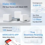 Mercusys Halo H30 AC1200 1200Mbps Dual-Band WiFi Mesh Router (3 Pack) - Image 3