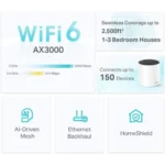 TP-Link Deco X55 AX3000 Whole Home Mesh WiFi 6 Router (2 Pack) - Image 3