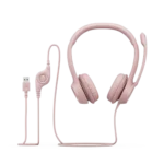 Logitech H390 Stereo USB Headset Rose with Microphone - Image 2