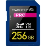 TEAM PRO 256GB SDXC UHS-I U3 V30 4K Memory Card