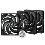 Arctic P12 Slim PWM PST 120 mm 3 Pack Casing Fan