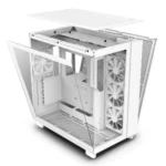 NZXT H9 Flow Dual-Chamber Mid-Tower Airflow Casing White - Image 5